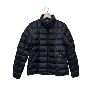 REI Co-op 650 Down Puffer Jacket Women Sz M Black Quilted Packable Winter